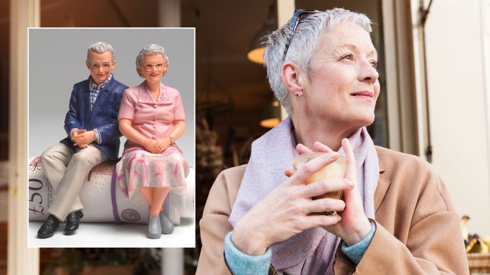 Older woman and pounds