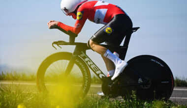 VITORIA-GASTEIZ, SPAIN - APRIL 07: Mattias Skjelmose of Denmark and Team Lidl-Trek competes during the 64th Itzulia Basque Country 2025, Stage 1 a 16.5km individual time trial from Vitoria-Gasteiz to Baskonia-Alaves / #UCIWT / on April 07, 2025 in Vitoria-Gasteiz, Spain. (Photo by Tim de Waele/Getty Images)