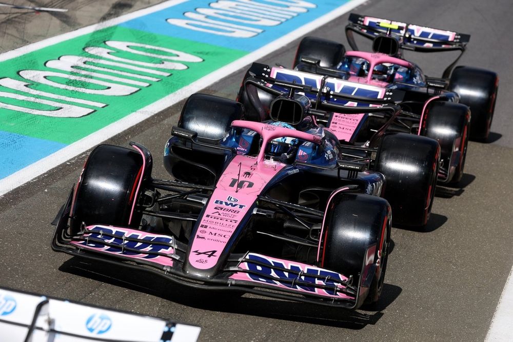 Piastri was held up by both Alpines at various points in the race. 