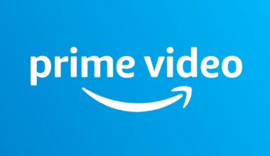 Prime Video logo in white with blue background