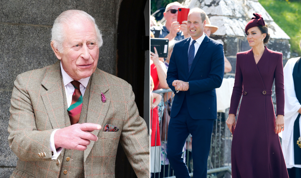 Prince William, Princess Kate and King Charles