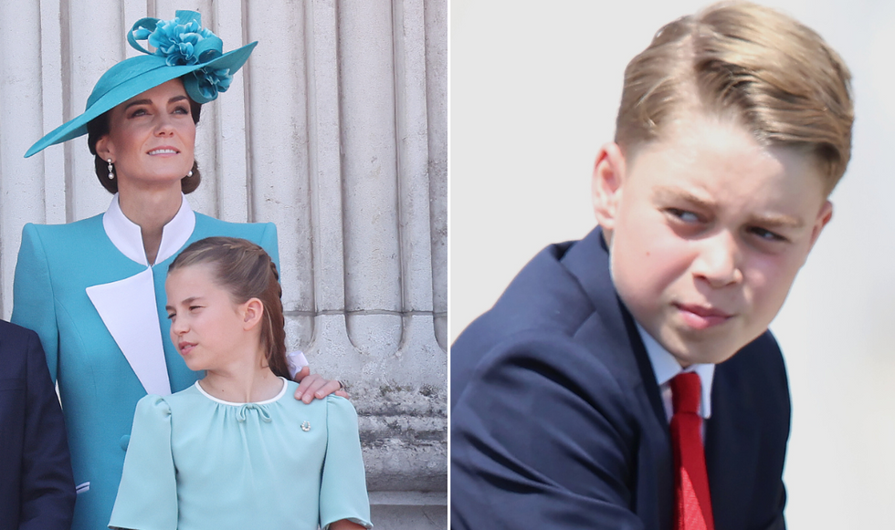 Princess Charlotte, Kate Middleton, and Prince George