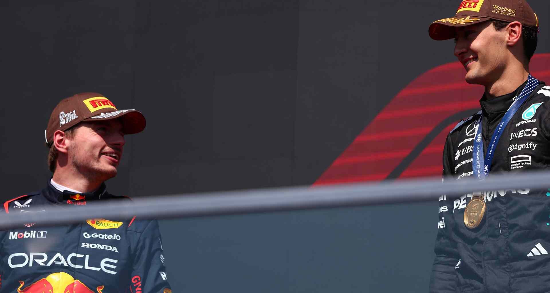 George Russell, Max Verstappen, Circuit Gilles Villeneuve, 2025