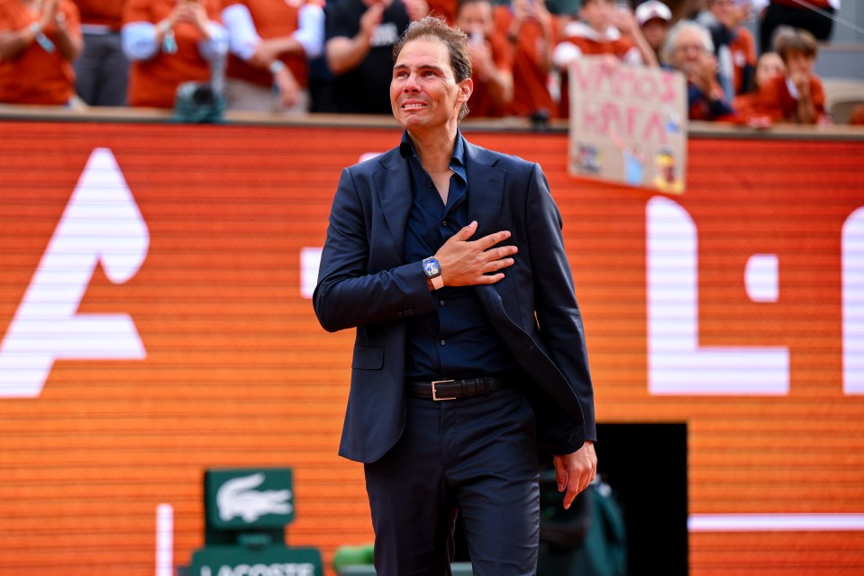 She has also now joined King of the Clay Nadal in an exclusive group