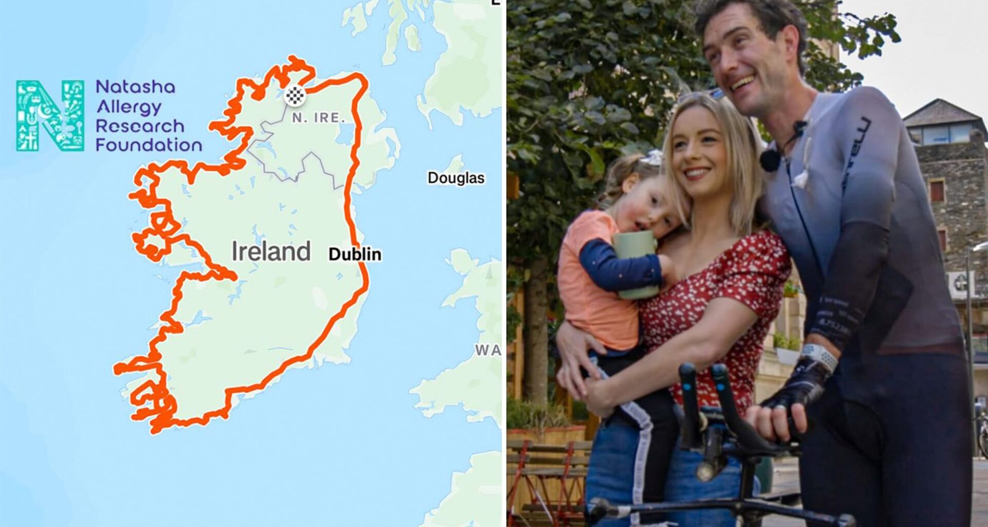 Ronan Mc Laughlin is riding around Ireland