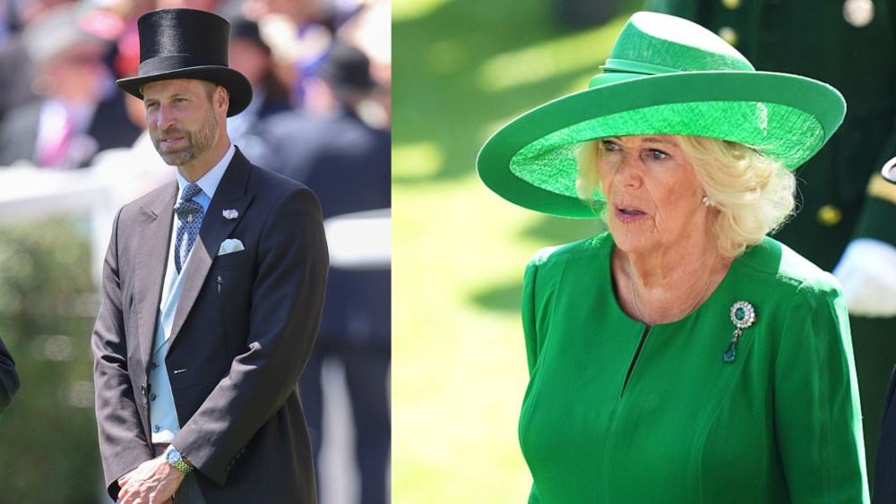 Prince William and Queen Camilla on Day Two of the Royal Ascot 2025.