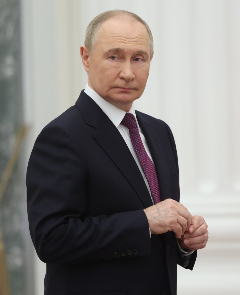 Vladimir Putin at an awards ceremony.