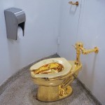 Maurizio Cattelan's 'America,' 2016, a golden toilet