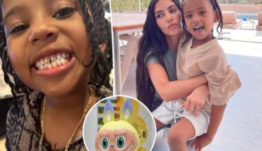 Kim Kardashian's son Saint begs for free Labubus after hacking mom's phone