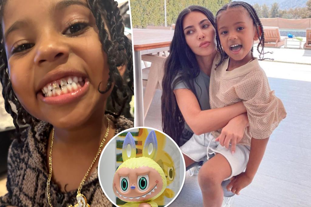 Kim Kardashian's son Saint begs for free Labubus after hacking mom's phone