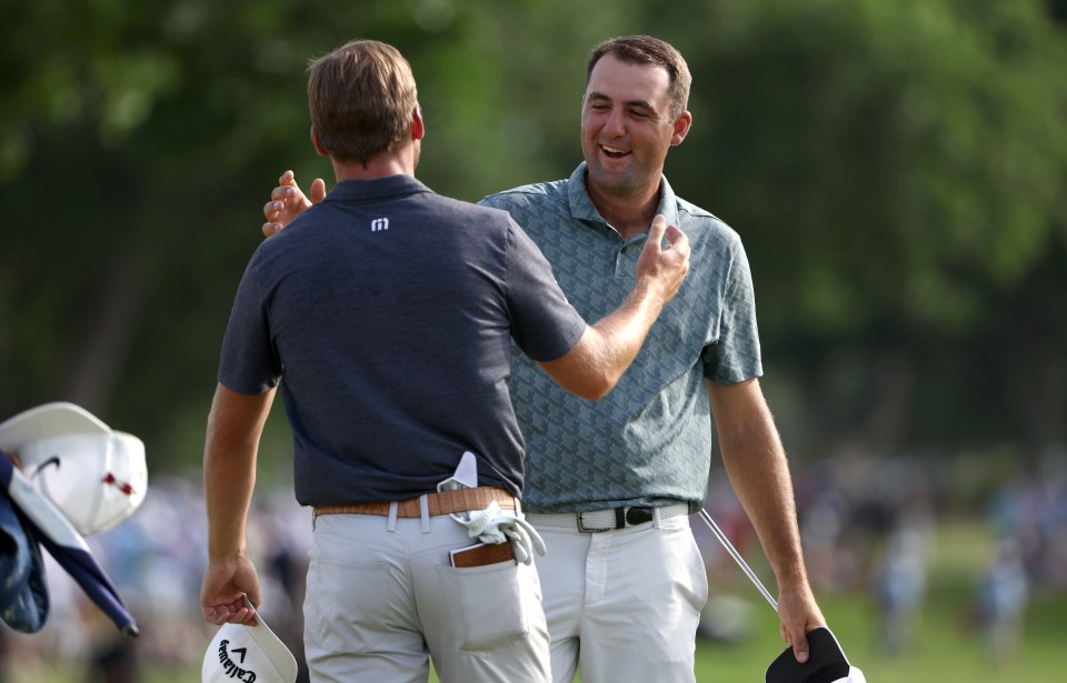 Scheffler and Burns have been close friends for years