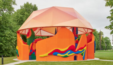 serpentine unveils LEGO-built play pavilion by sir peter cook