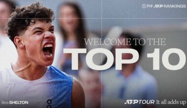 Ben Shelton has cracked the Top 10 of the PIF ATP Rankings for the first time.