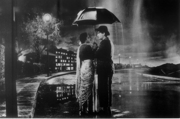 Raj Kapoor and Nargis in a still from Shree 420
