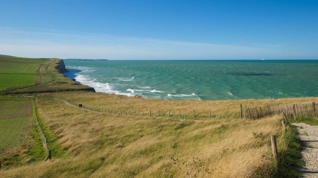 An image of the sea at Cap Blanc-Nez in Calais