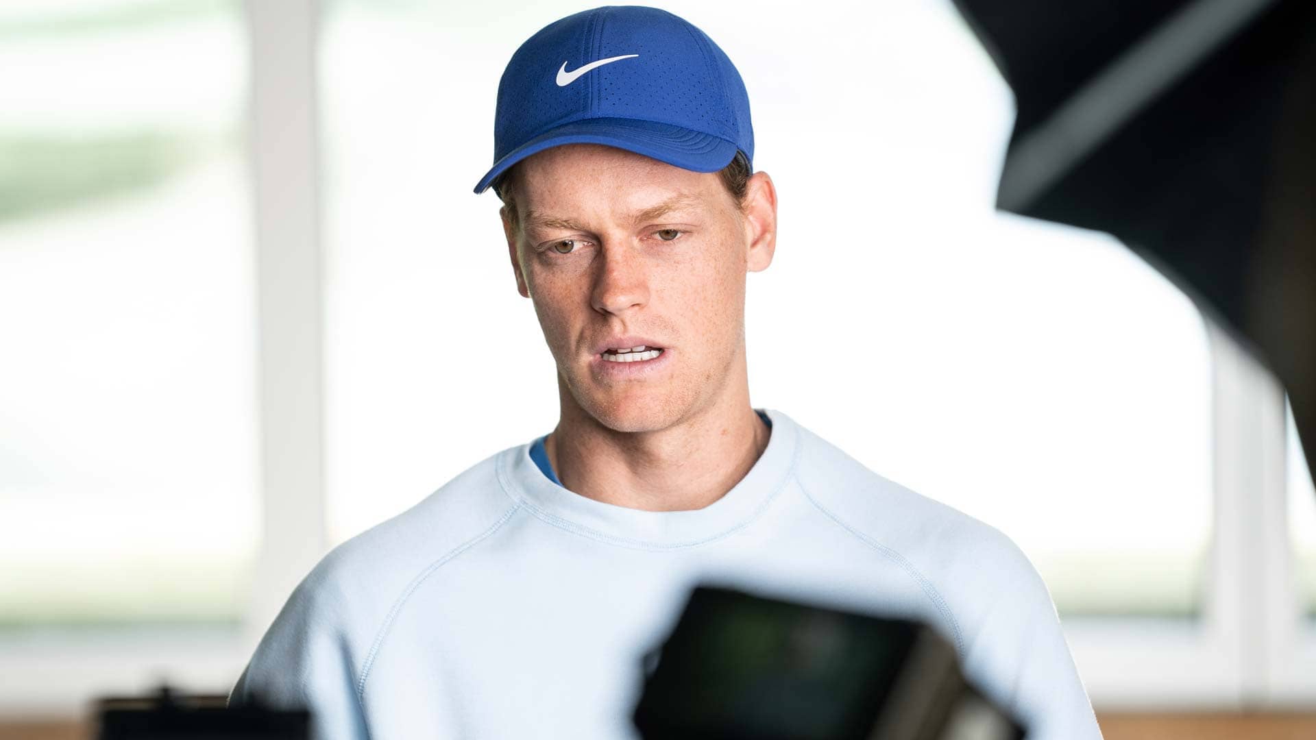 Jannik Sinner speaks to media ahead of the 2025 Terra Wortmann Open.