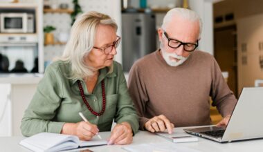 A retired couple work out their pension. Pic: iStock