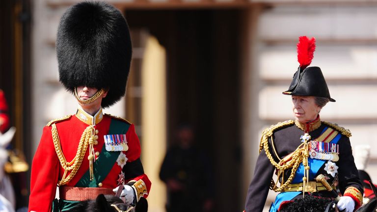 The Duke of Edinburgh and the Princess Royal. Pic: PA