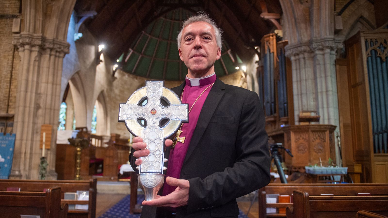 Archbishop of Wales Andrew John in April 2023. Pic: PA