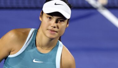 Emma Raducanu was beaten in straight sets by Karolina Muchova in the second round of the WTA Dubai Open