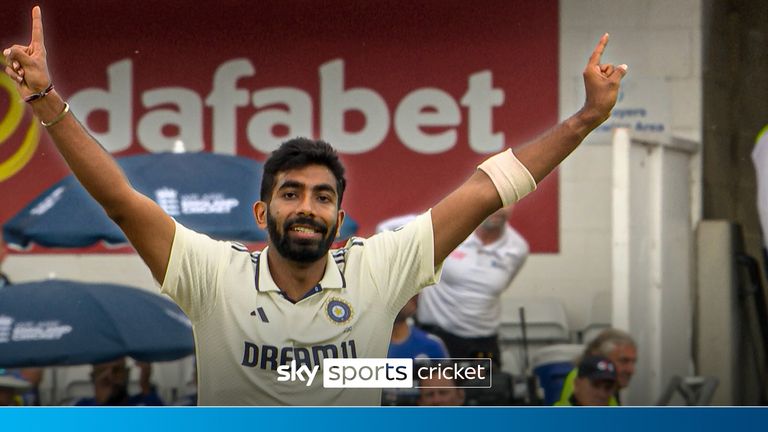 Jasprit Bumrah gets a wicket for India