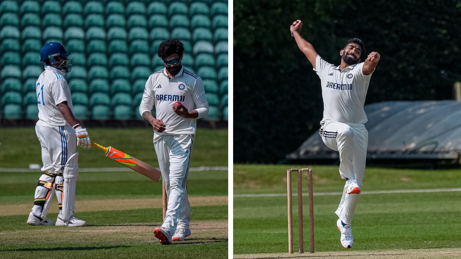 India vs India A: Sarfaraz Khan cracked a 76-ball hundred as Jasprit Bumrah went wicketless in Beckenham. (BCCI)