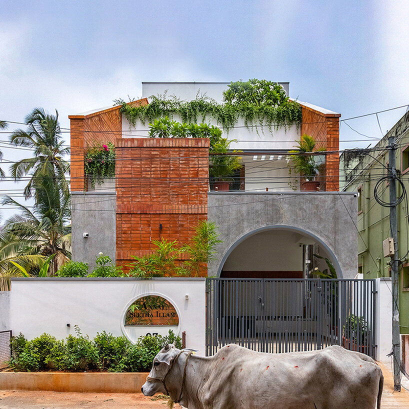 stepped terraces carry memory across generations in D.L.E.A.'s indian residence