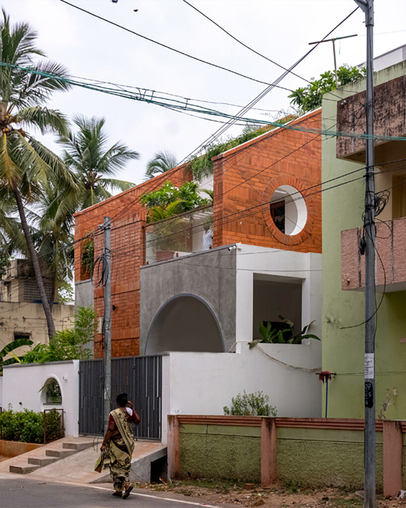 stepped terraces carry memory across generations in D.L.E.A.'s indian residence