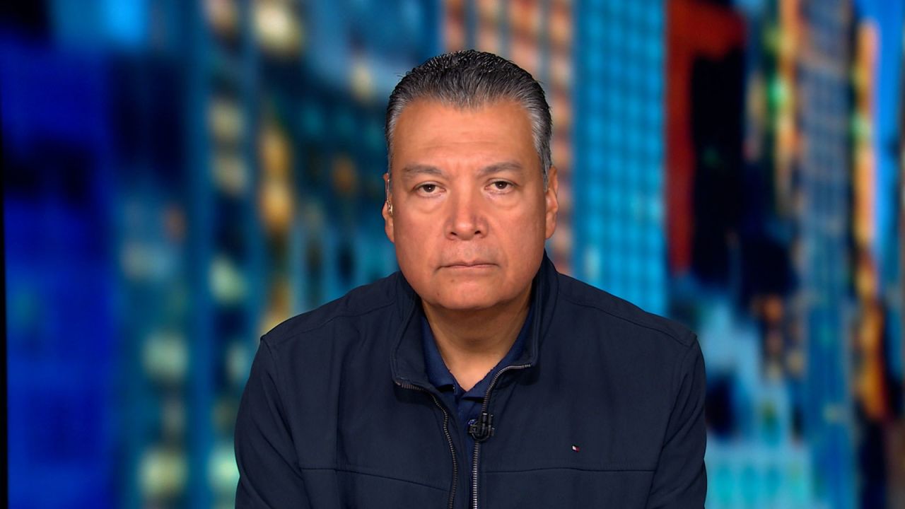 Sen. Alex Padilla appears on CNN on Thursday.