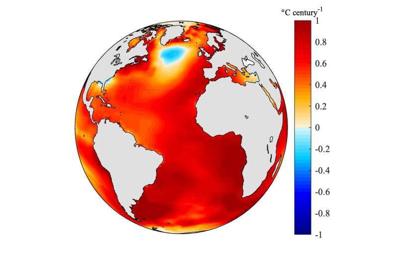 Strange Atlantic cold spot traced to ocean slowdown
