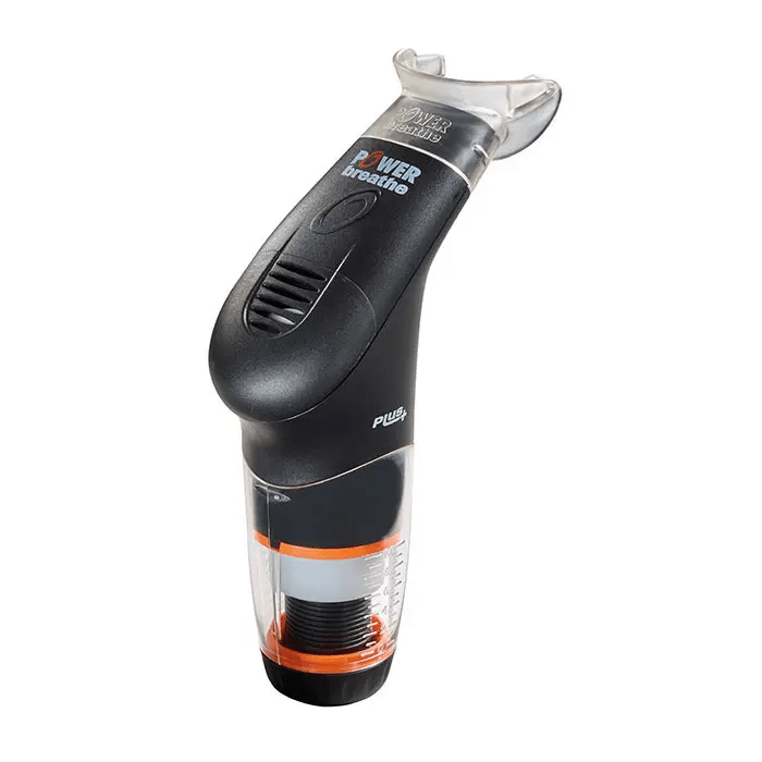 Power Breathe Plus respiratory muscle trainer.