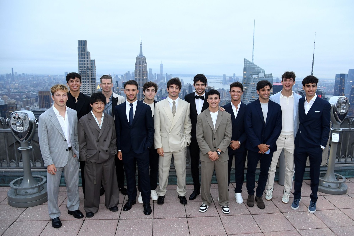 Tailor steps in after F1 stars stall on red carpet at movie premiere