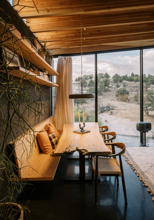 The Periphery House / Locus Studio - Interior Photography, Wood, Table, Lighting, Chair