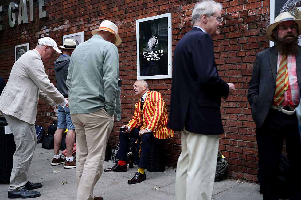 The scene outside Lord's ahead of the WTC final