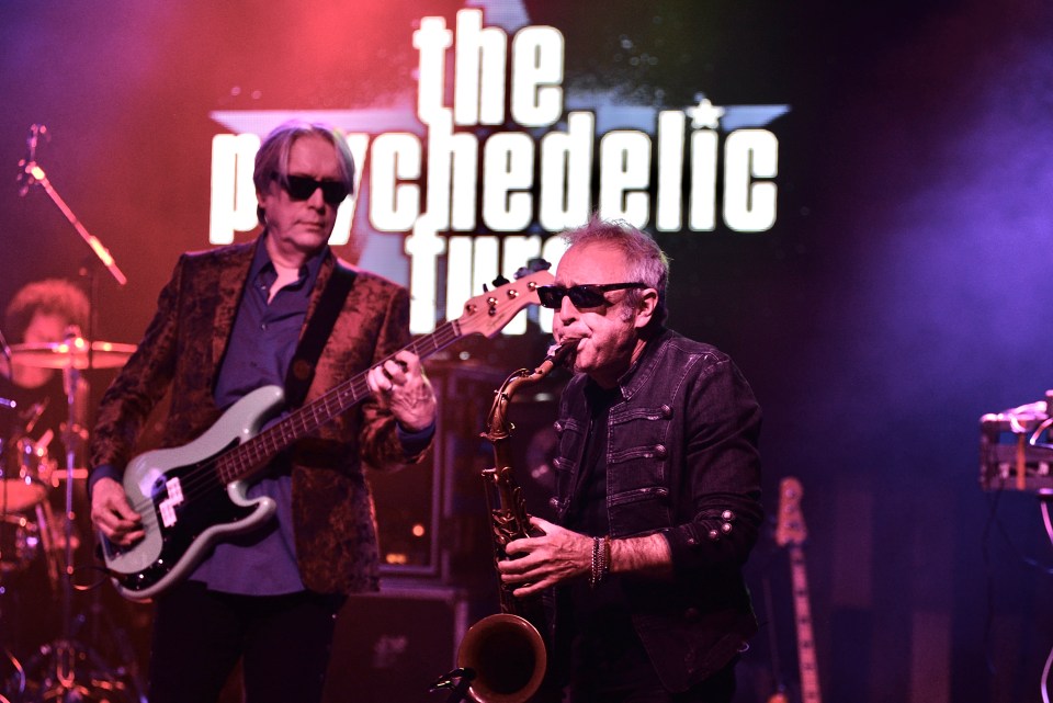Tim Butler and Mars Williams of the Psychedelic Furs performing live.