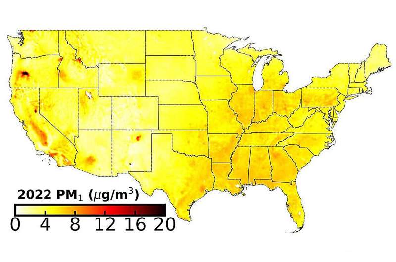 Tiny and toxic: Researchers track smaller air pollution particles across U.S. skies