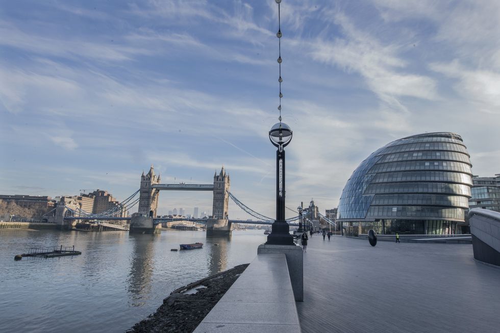 Tower Bridge and City Hall in London