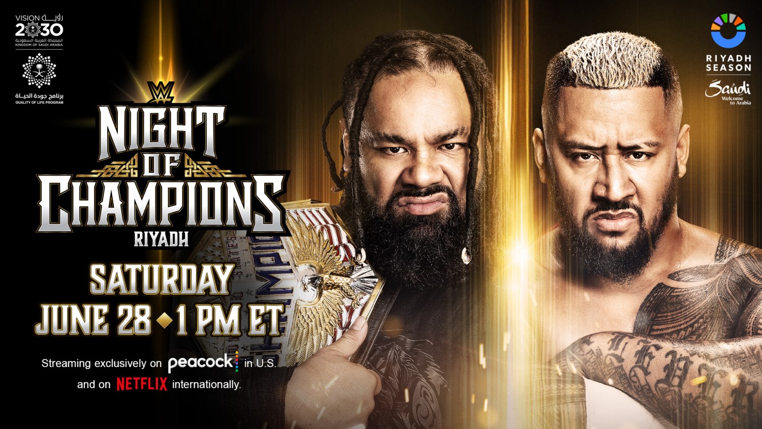 United States Title Match - Jacob Fatu vs. Solo Sikoa