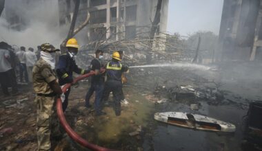Air India AI 171 passenger flight crashes in Ahmedabad