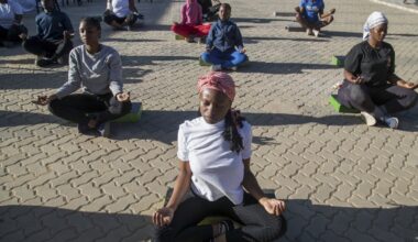 Yoga in a Zimbabwe bar is the latest mental health outreach in a struggling country