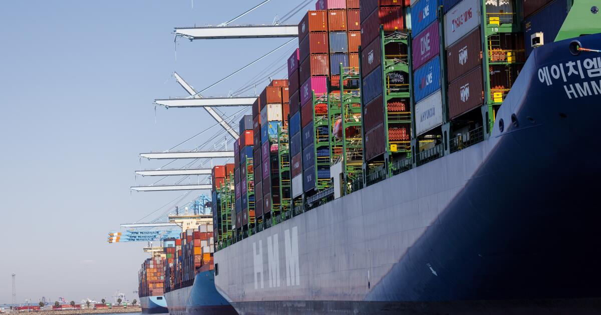 Job opportunities at the Port of Los Angeles are down by half