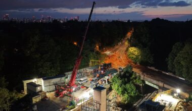 New footbridge craned into place overnight in major milestone for Birmingham rail route