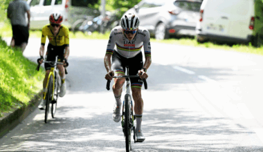 COMBLOUX, FRANCE - JUNE 13: (L-R) Jonas Vingegaard of Denmark and Team Visma