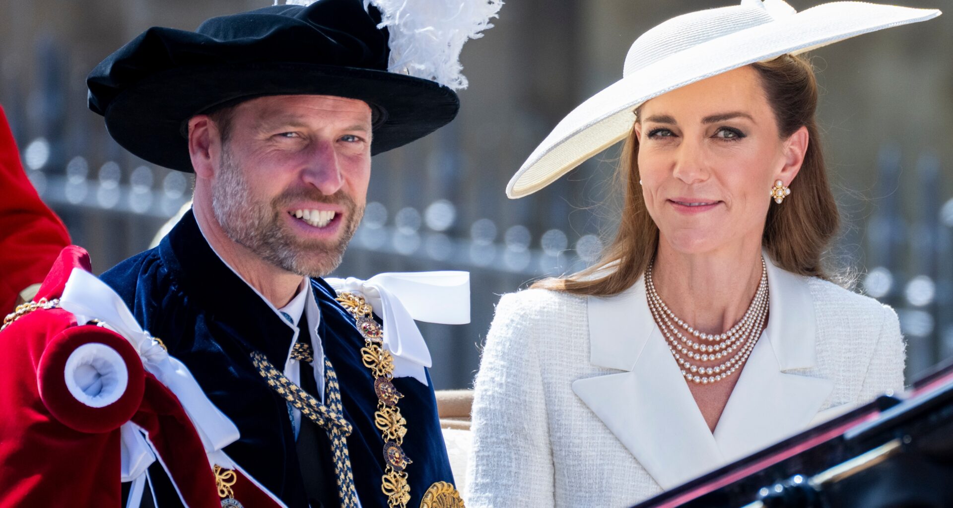 Catherine, Princess of Wales and Prince William, Prince of Wales attend the Order of the Garter service at St. George's Chapel, Windsor Castle on June 16, 2025