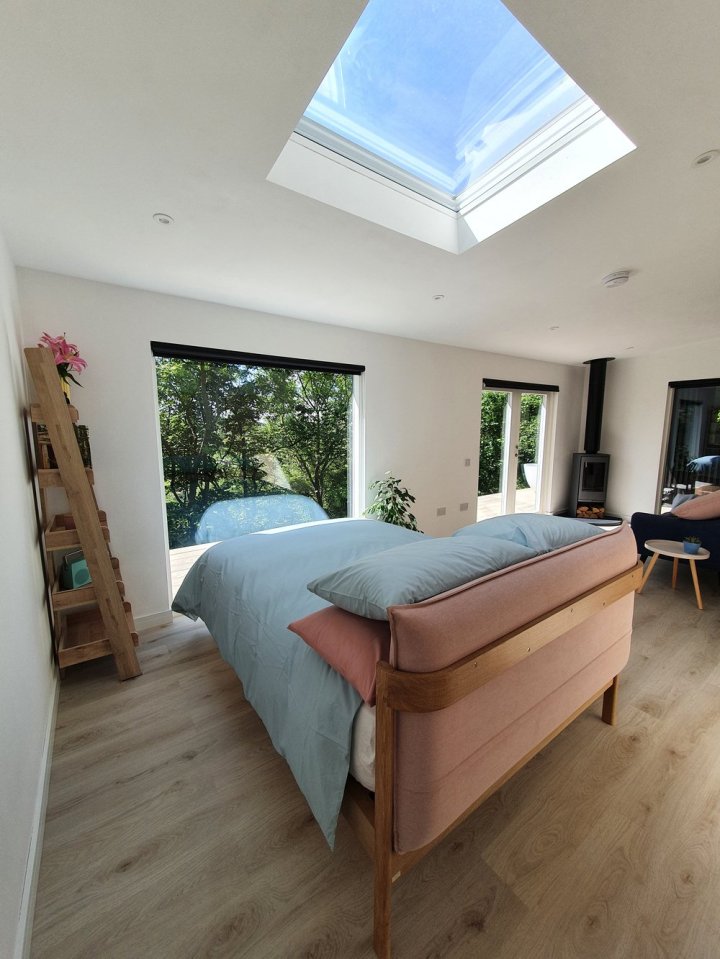 Bracken Treehouse bedroom with a view.