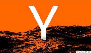 Y Combinator logo emerging from the ocean
