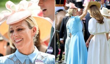 Zara Tindall spotted performing sincere gesture with royal newcomer Harriet Sperling