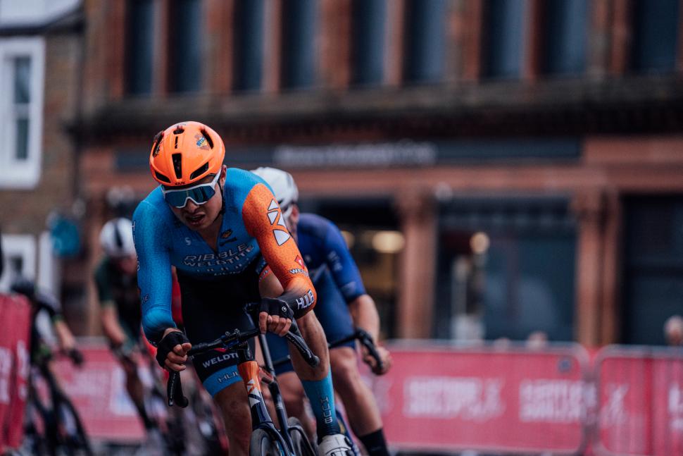 Harry Tanfield, 2022 Ribble Weldtite using crit racing bars