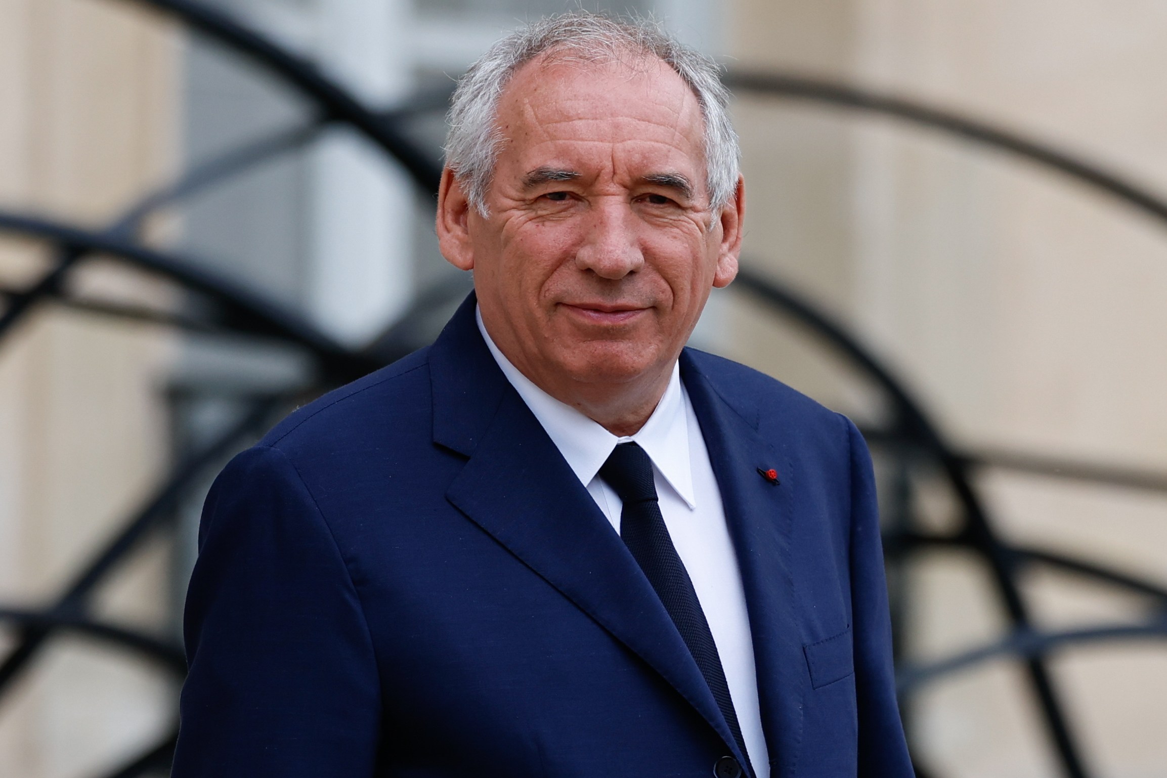 François Bayrou, French Prime Minister, leaving a cabinet meeting.