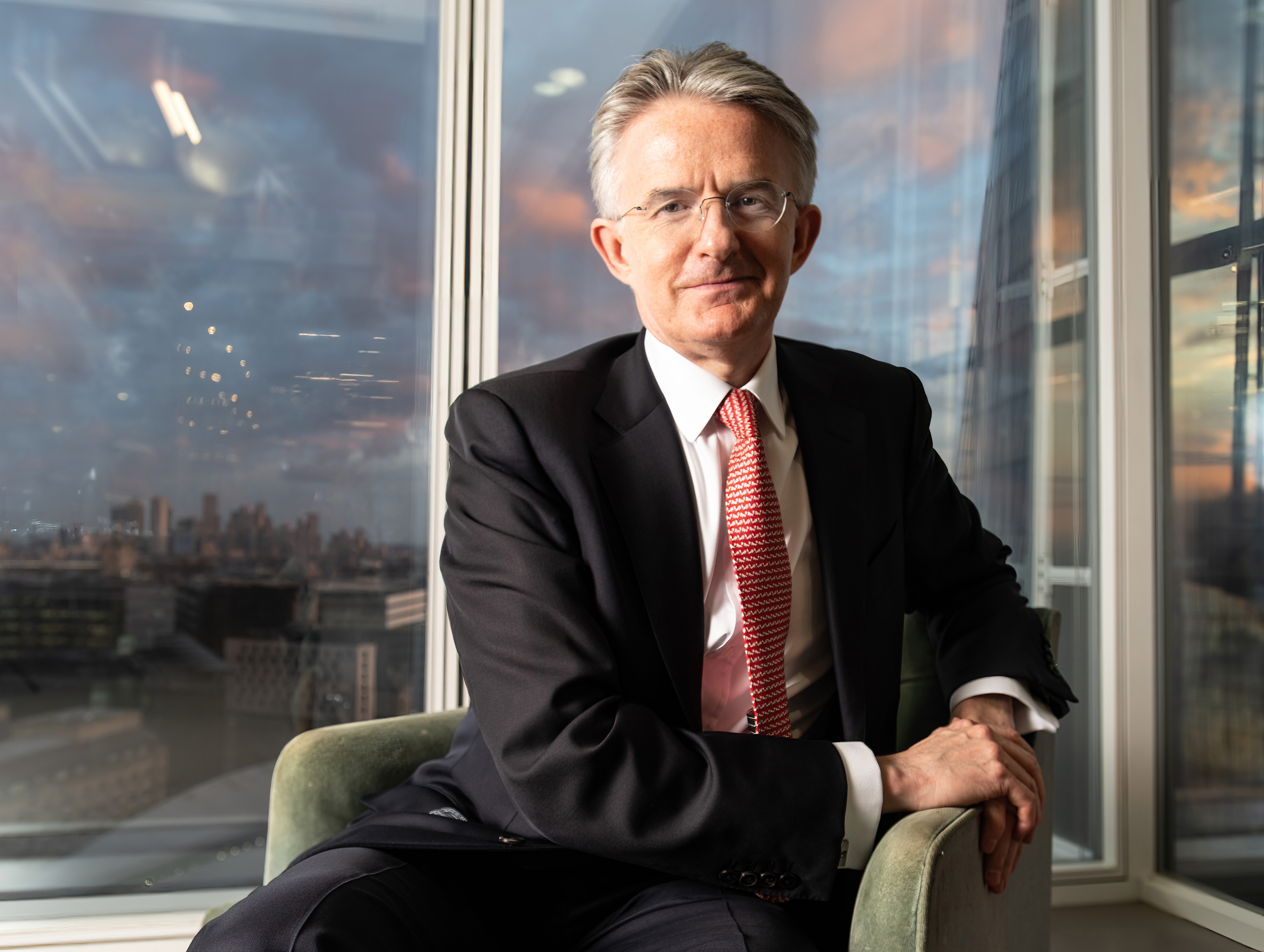 Portrait of John Flint, chief executive of the National Wealth Fund and former CEO of HSBC.